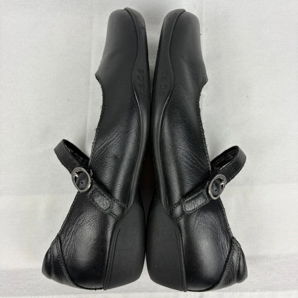 Taos Womens Mary Jane Ta Dah Shoes Size 40 EU/9 US Black Comfort Leather Casual - Picture 8 of 17